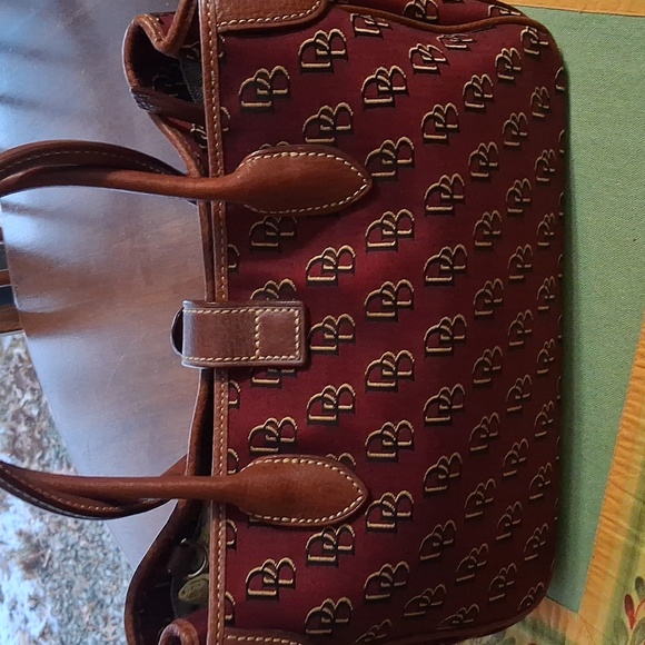 Dooney & Bourke Maroon Satchel - Picture 5 of 16